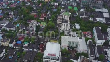 大城市摩天大楼的<strong>俯视</strong>图.. 泰国曼谷中心的<strong>俯视</strong>图。 曼谷亚洲城市景观